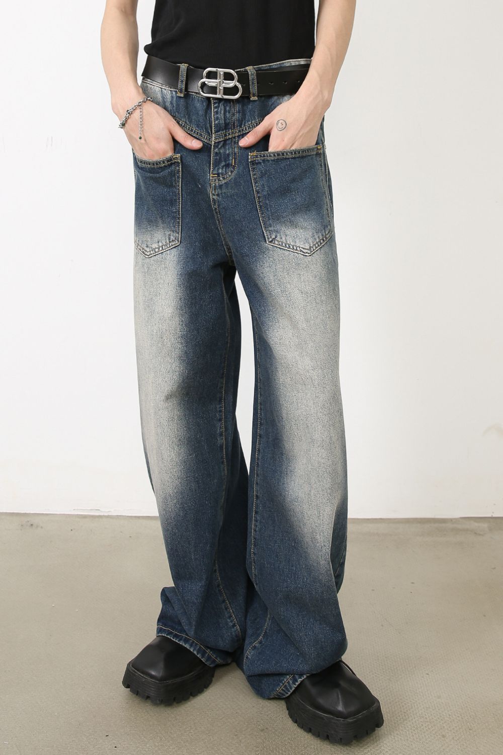 Men's Wide Leg Jeans