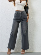 High Rise Wide Leg Jeans