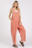 Mittoshop Scoop Neck Wide Leg Overalls - felvior
