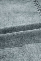 Back Zipped Mini Cami Denim Dress