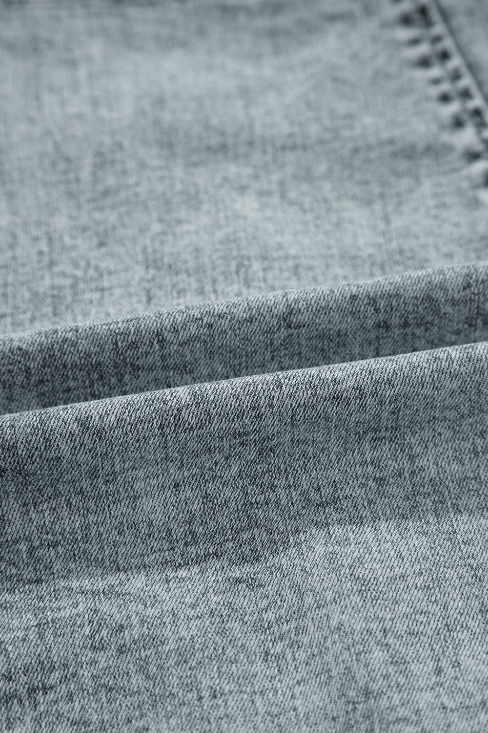 Back Zipped Mini Cami Denim Dress