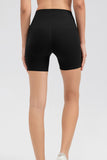 Wide Waistband Slim Fit Sports Shorts - felvior