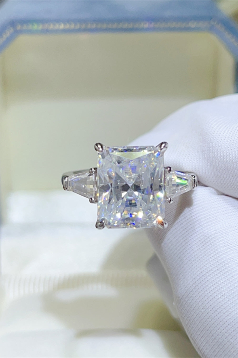 5 Carat Moissanite 925 Sterling Silver Ring - felvior