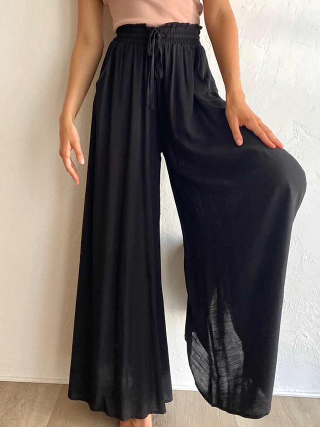 High Waist Wide Leg Pants