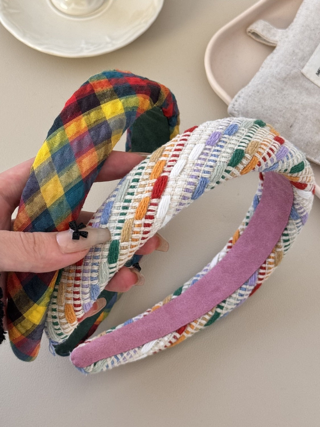 Colorful Polyester Hair Headband - felvior