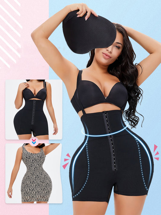 Full Size Hook-and-Eye Under-Bust Shaping Bodysuit - felvior