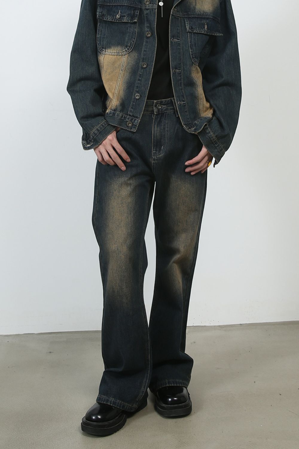 Men's Bootcut Baggy Jeans Zweitbild