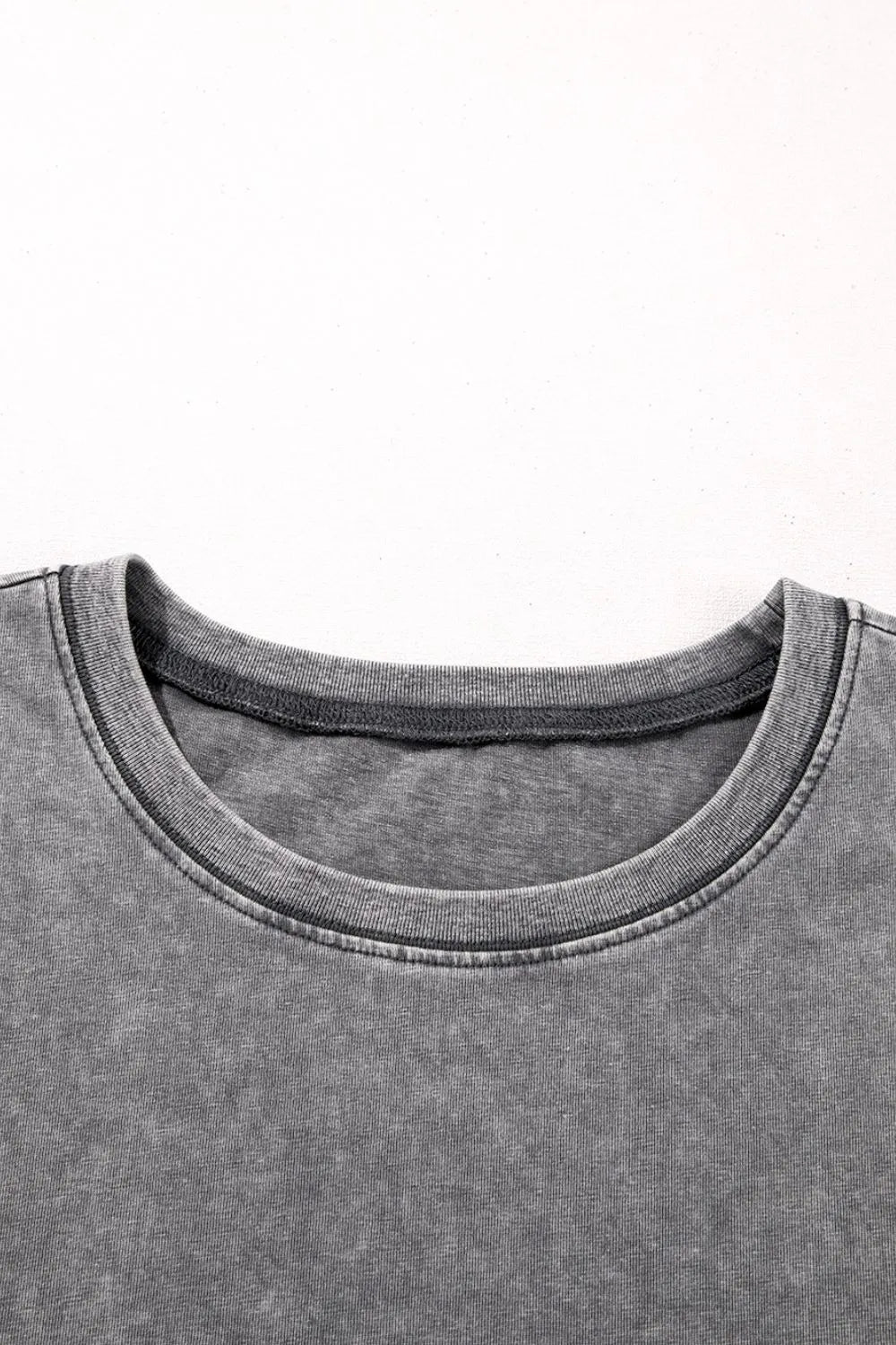 Mineral Wash Half Sleeve Vintage T Shirt