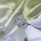 2 Carat Moissanite 925 Sterling Silver Ring