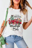 Graphic Round Neck Short Sleeve T-Shirt - felvior