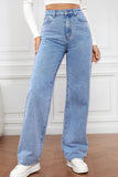 High Waist Straight Jeans - felvior