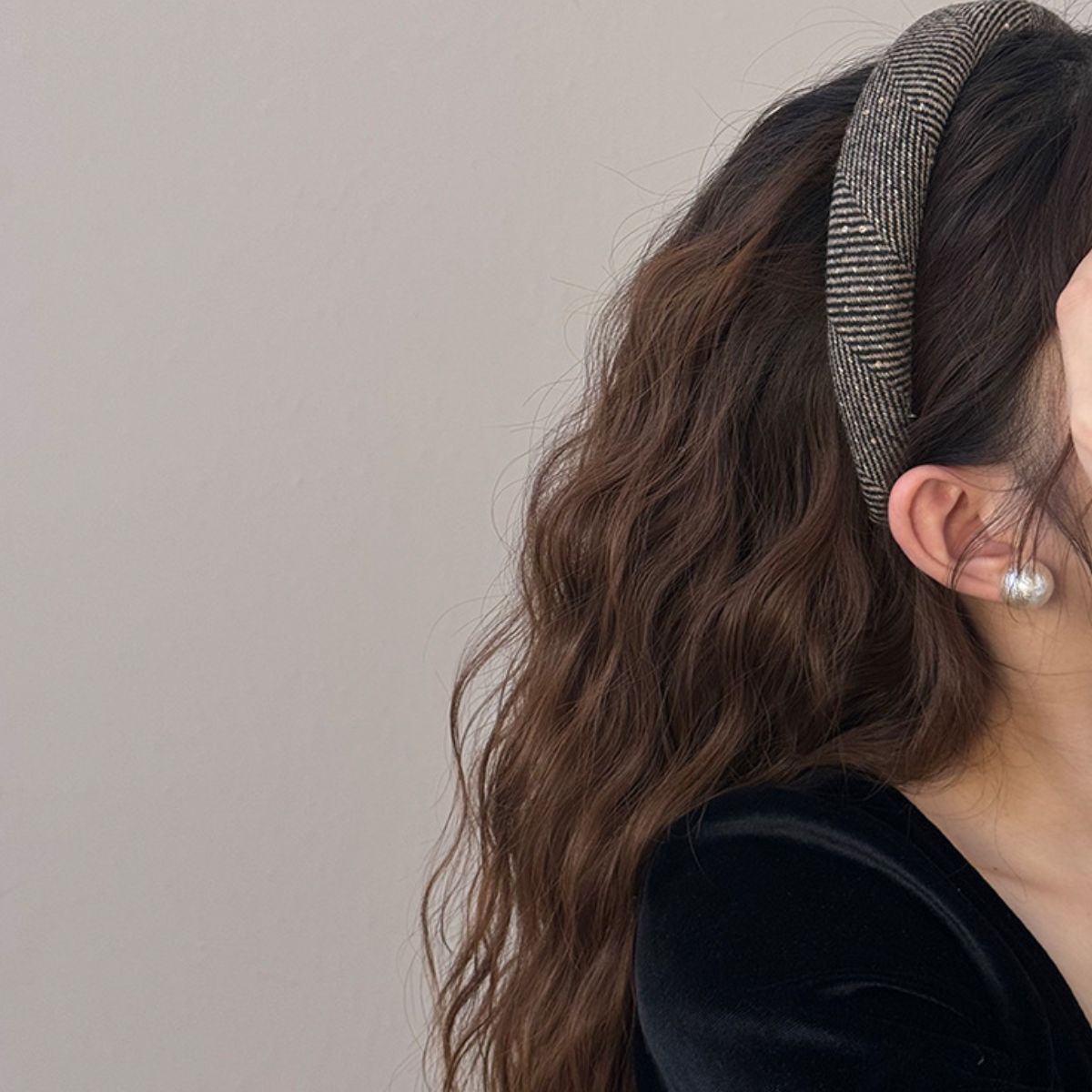 Polyester Wide Hair Headband - felvior