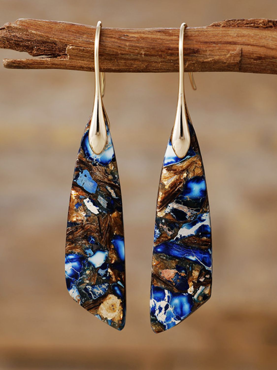 Geometrical Shape Dangle Earrings - felvior