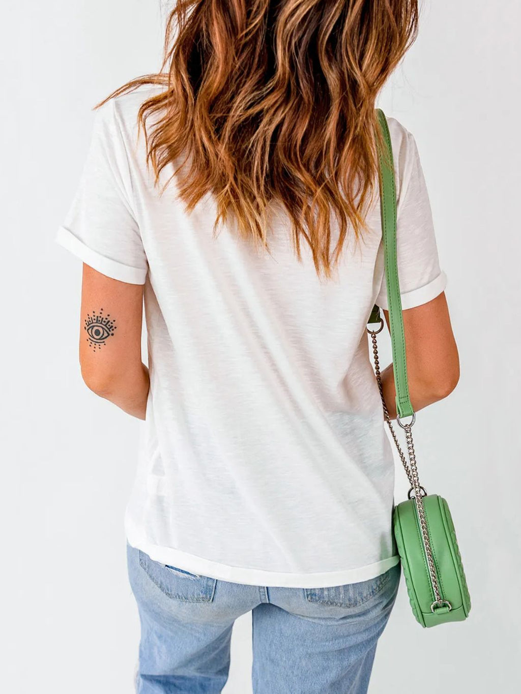 Perfee Round Neck Short Sleeve T-Shirt