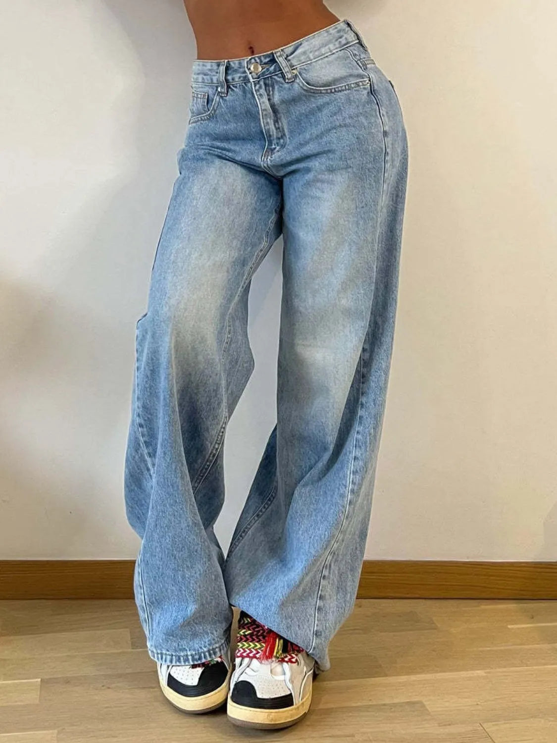 Wide Leg Jeans with Pockets Hauptbild
