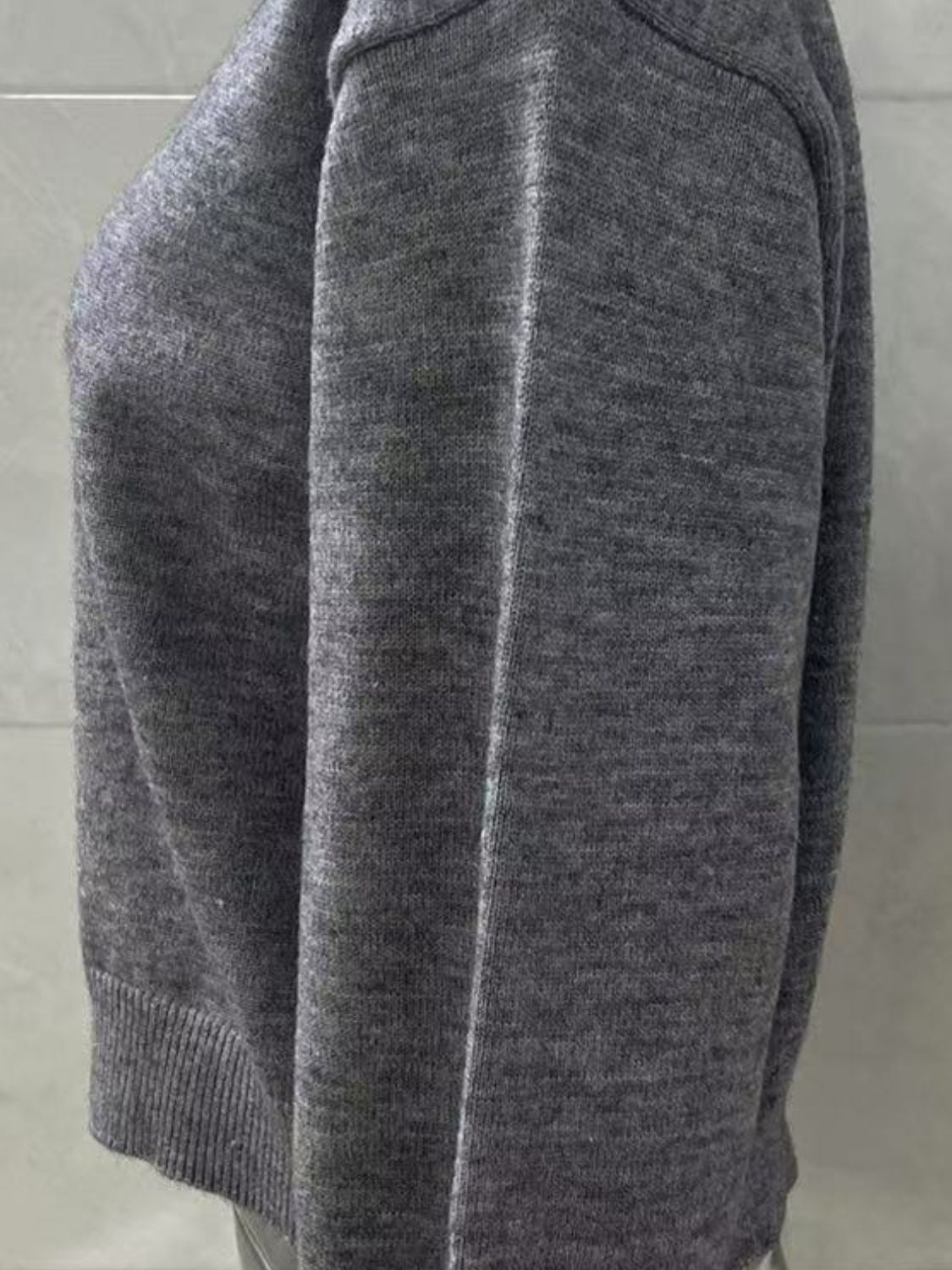 Button Down Long Sleeve Cardigan - felvior
