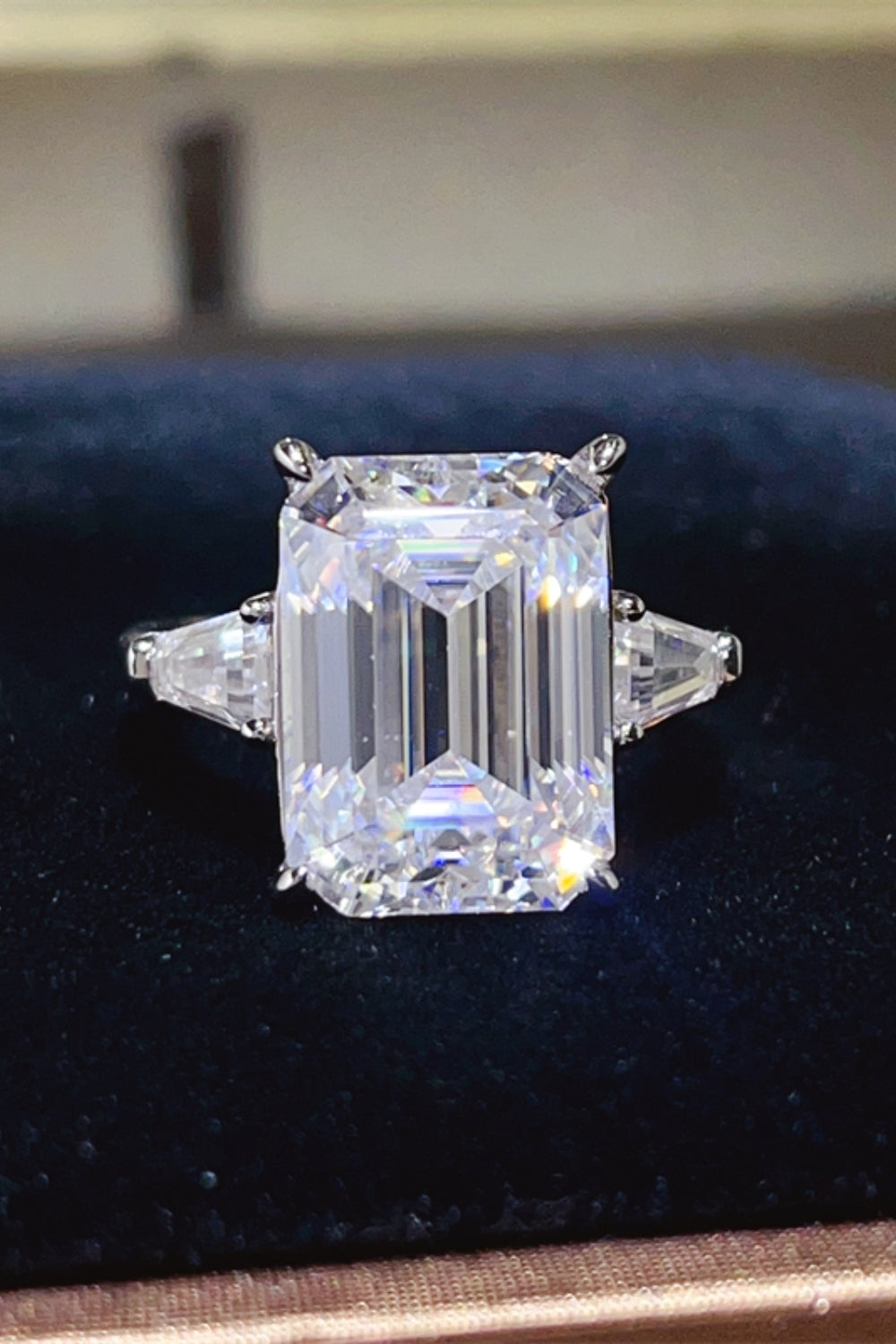 10 Carat Moissanite 925 Sterling Silver Ring - felvior