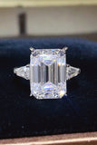 10 Carat Moissanite 925 Sterling Silver Ring - felvior