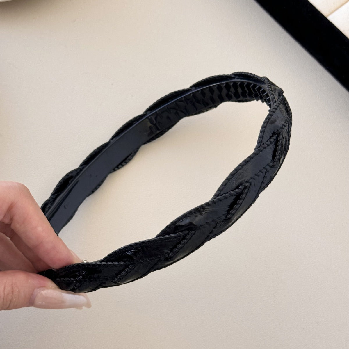 PU Leather Braided Hair Headband - felvior