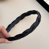 PU Leather Braided Hair Headband - felvior