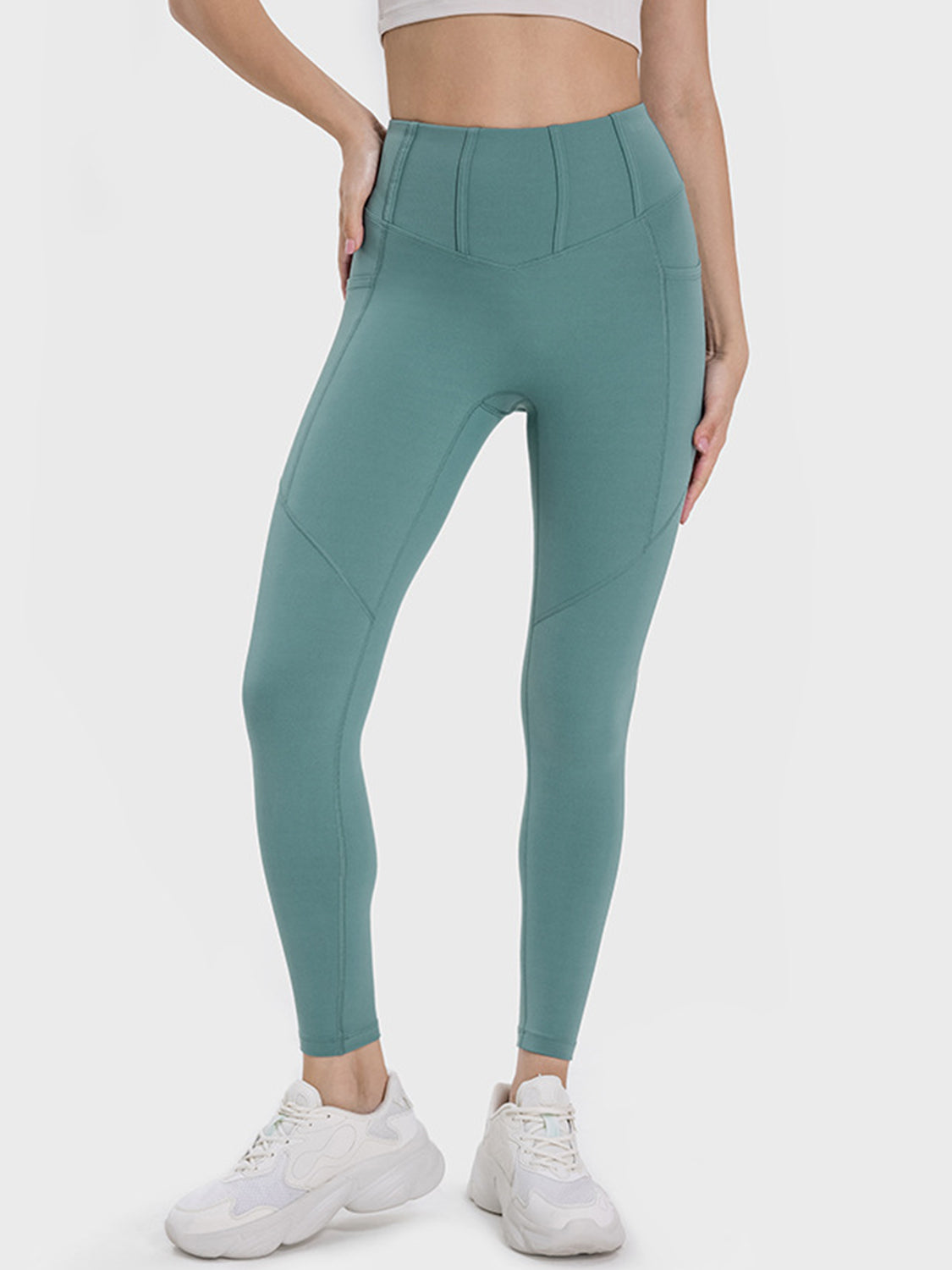 Millennia Pocketed High Waist Active Leggings - felvior