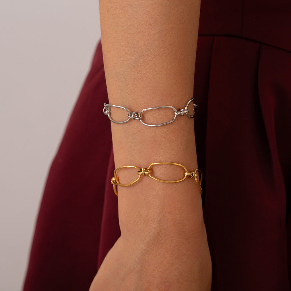 Titanium Steel Chain Bracelet - felvior