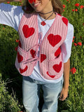 Tied Heart Vest with Pockets - felvior