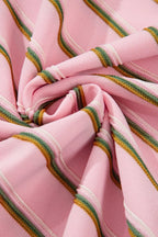 Stripe Wide Short Sleeve Tee and Short Set