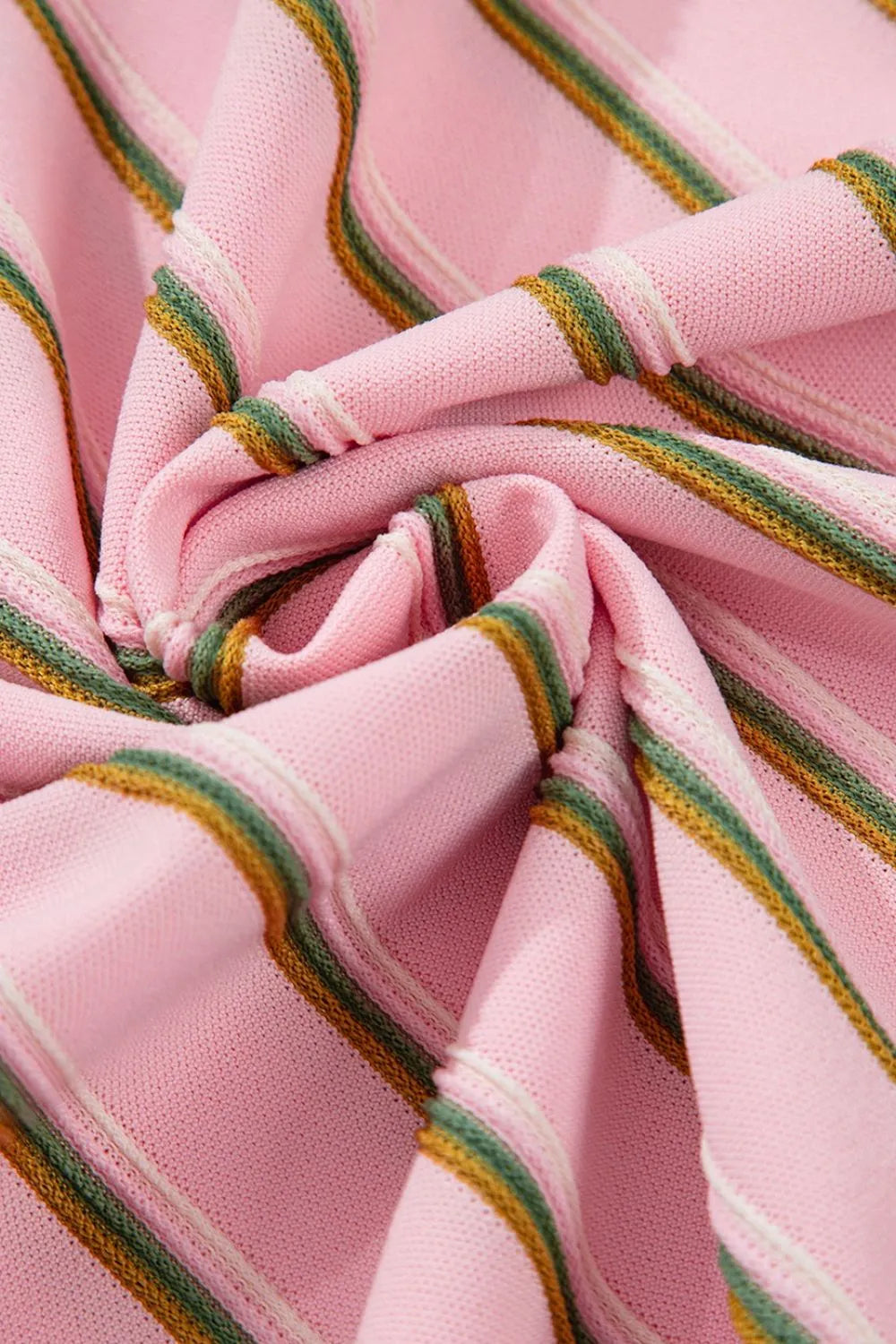 Stripe Wide Short Sleeve Tee and Short Set