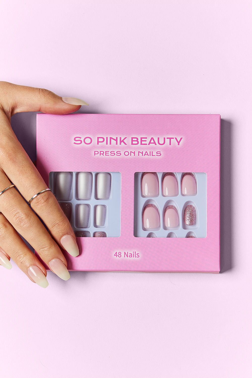 SO PINK BEAUTY Press On Nails 2 Packs - felvior