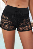 Full Size Drawstring Waist Swim Shorts - felvior