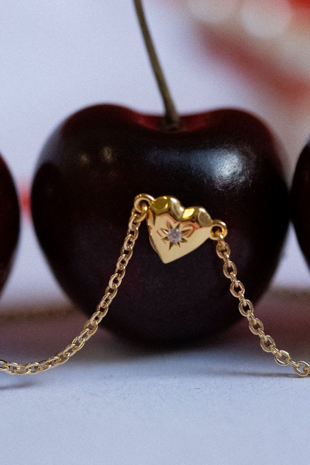 Zircon Heart Pendant Necklace - felvior