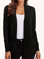 Open Front Long Sleeve Sweater Cardigan