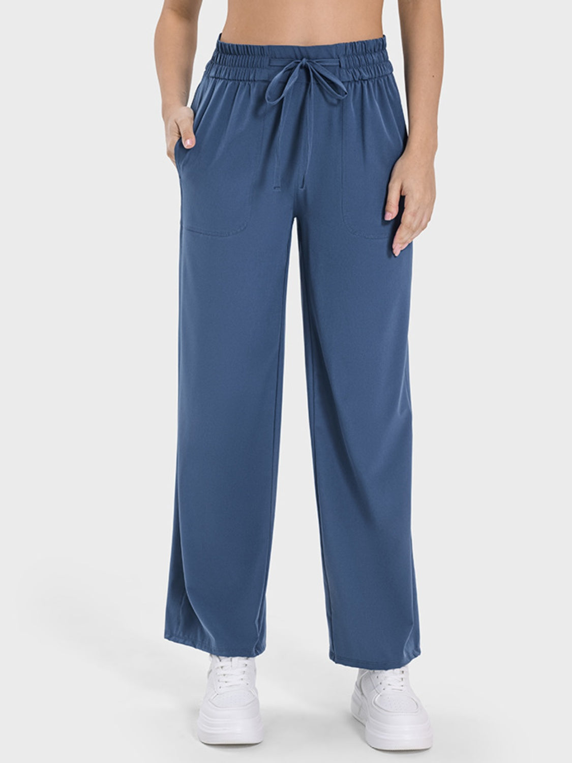 Millennia Drawstring Pocketed Active Pants - felvior
