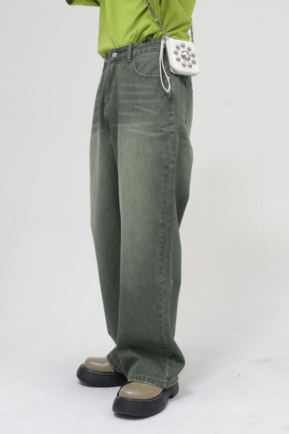 Men's Wide Straight Leg Jeans Zweitbild