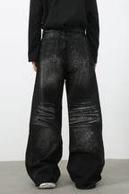 Men's Wide Leg Jeans with Pockets