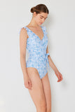 Marina West Swim Full Size Float Ruffle Faux Wrap One-Piece Swimsuit - felvior