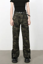 Men's Camouflage Jeans with Cargo Pockets
