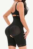 Full Size Lace Detail Zip-Up Under-Bust Shaping Bodysuit - felvior