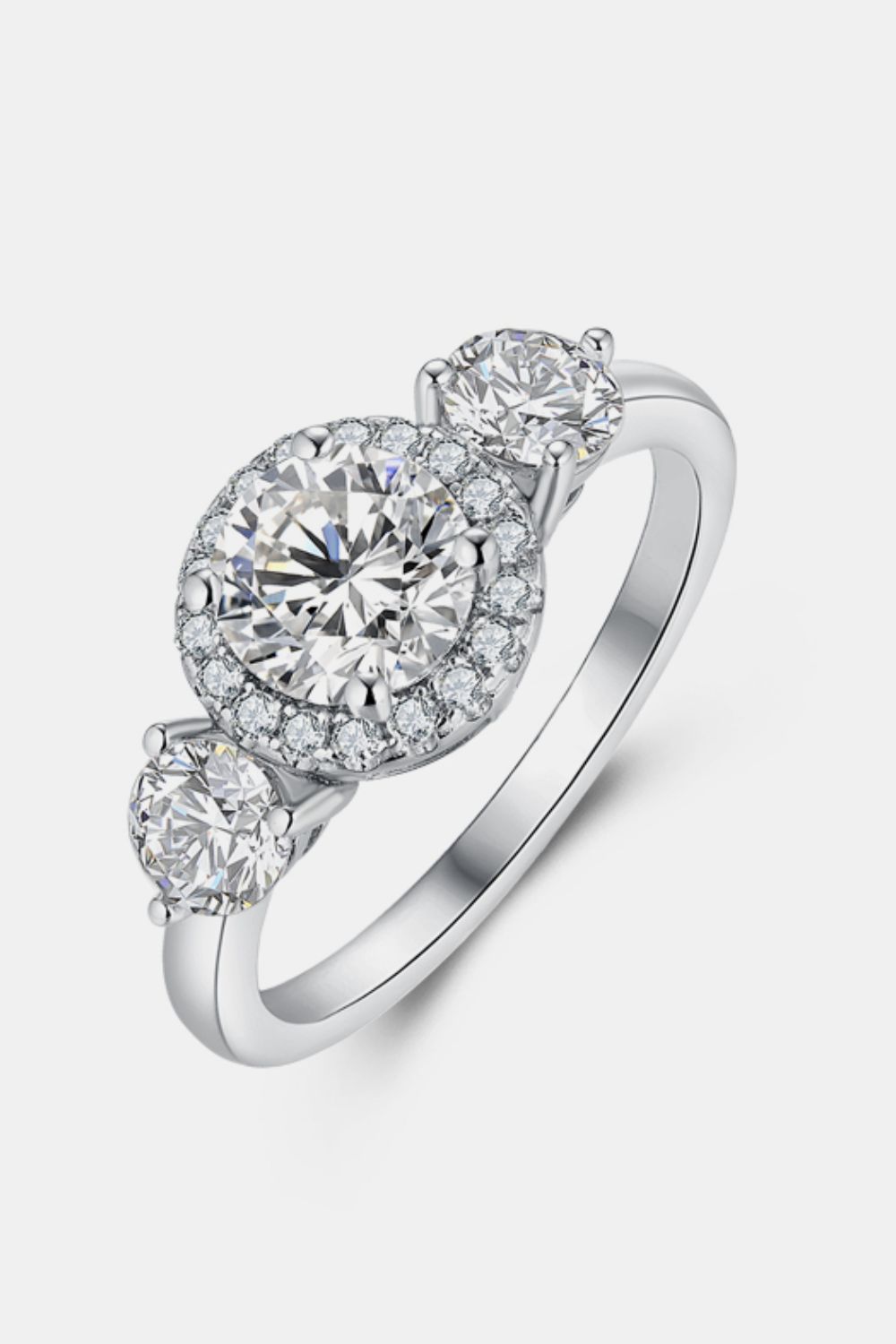 1 Carat Moissanite 925 Sterling Silver Ring - felvior