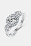 1 Carat Moissanite 925 Sterling Silver Ring - felvior