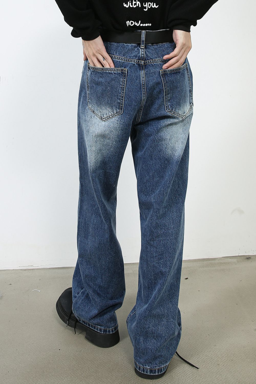 Men's Wide Straight Leg Jeans