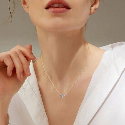 1.2 Carat Moissanite 925 Sterling Silver Necklace Hauptbild
