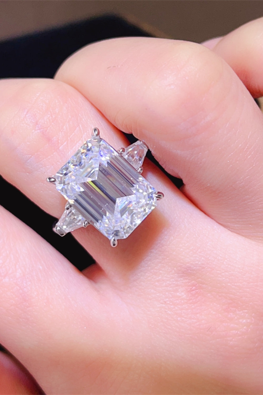 5 Carat Moissanite 925 Sterling Silver Ring - felvior