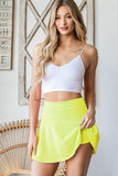 Heimish Full Size High Waist Skort Plus Size - felvior