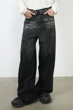 Men's Wide Leg Jeans with Pockets