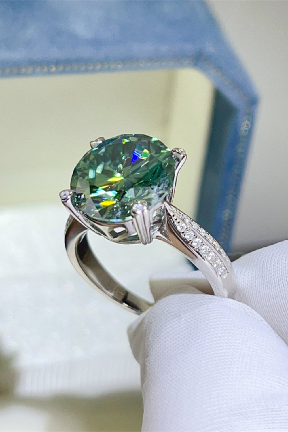 5 Carat Moissanite 925 Sterling Silver Ring - felvior