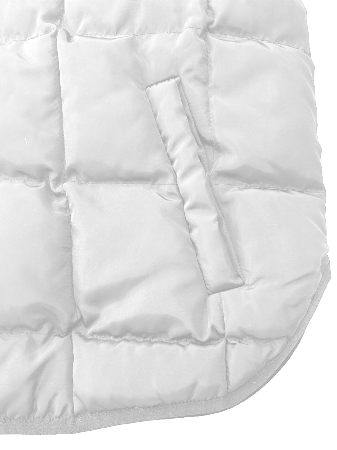 Pocketed Plaid Quilted Zip Up Winter Coat - felvior
