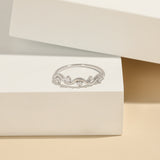 925 Sterling Silver Inlaid Zircon Ring - felvior