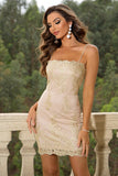 Spaghetti Strap Mini Dress - felvior